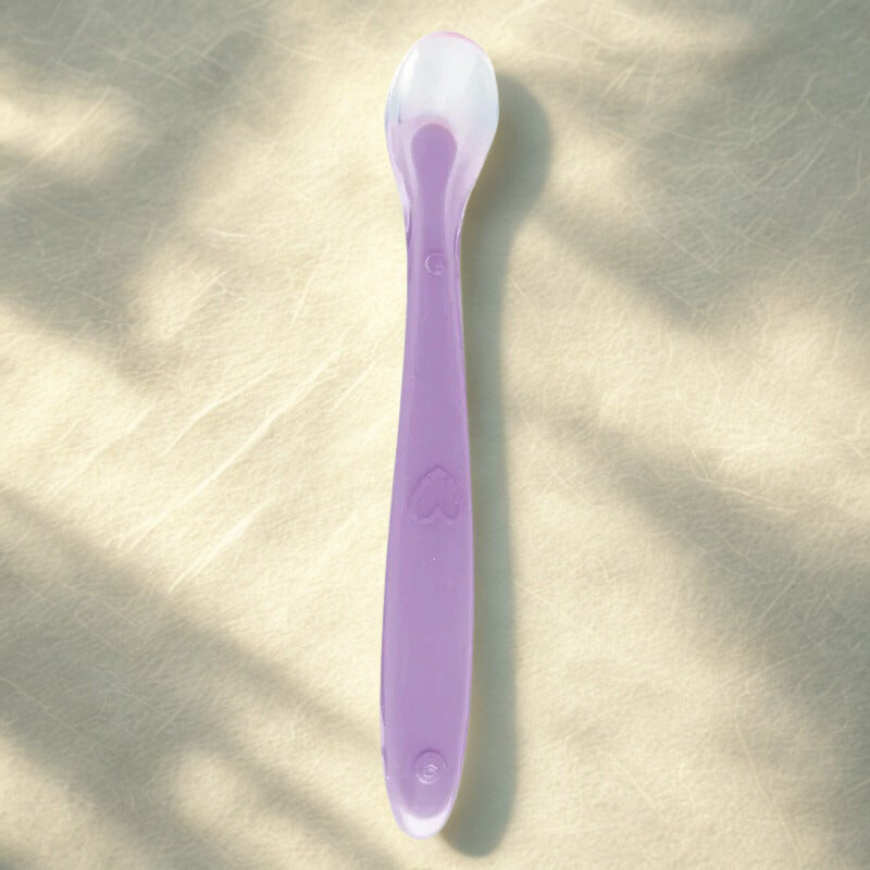 Heat Sensing Baby Spoons Color Changing | Soft Tip First Stage Baby Led Weaning 6+ Months BPA Free
