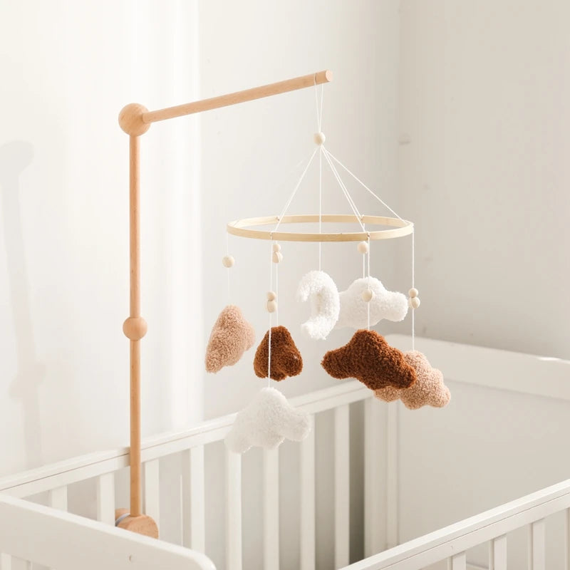 Wooden Musical Baby Mobile for Crib | Premium Nursery Mobile with Rotating Music & Safety Certified Design