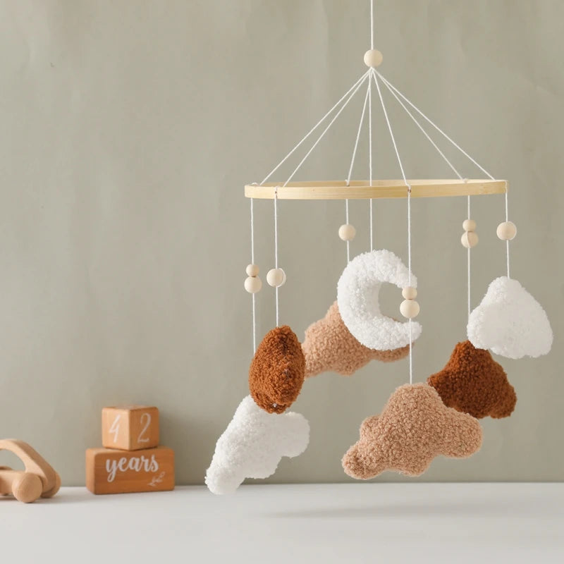 Wooden Musical Baby Mobile for Crib | Premium Nursery Mobile with Rotating Music & Safety Certified Design
