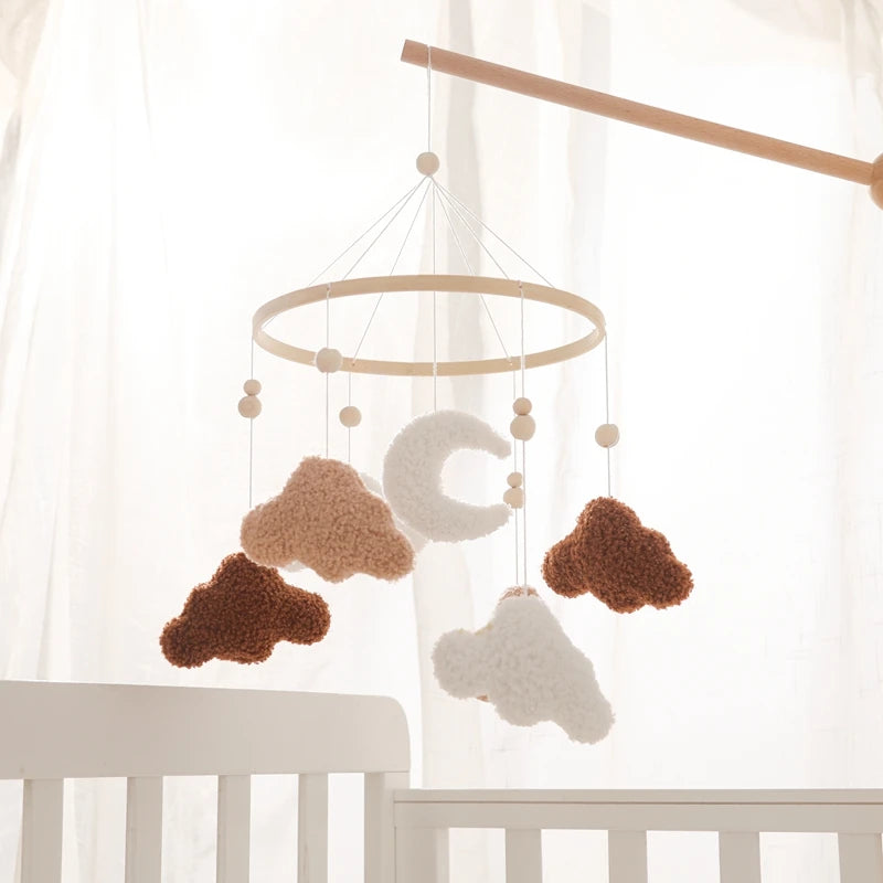 Wooden Musical Baby Mobile for Crib | Premium Nursery Mobile with Rotating Music & Safety Certified Design