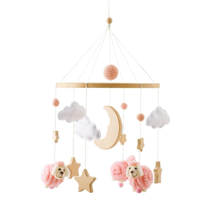 Wooden Musical Baby Mobile for Crib | Premium Nursery Mobile with Rotating Music & Safety Certified Design