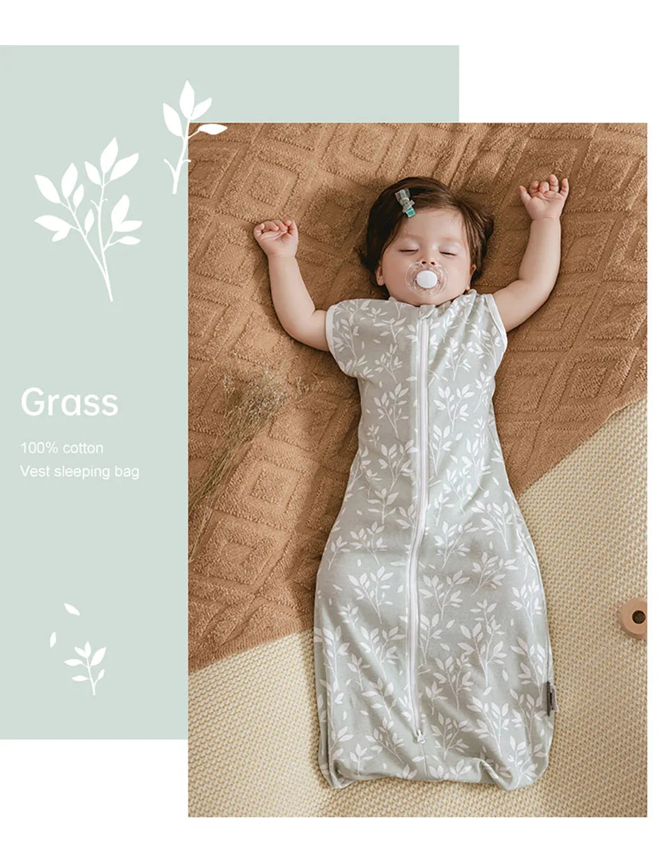 Baby Sleep Sack Wearable Blanket | Cotton Sleeveless 0-12 Months