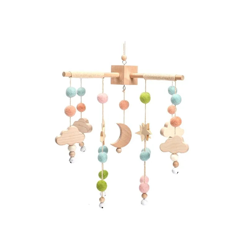 Wooden Musical Baby Mobile for Crib | Premium Nursery Mobile with Rotating Music & Safety Certified Design