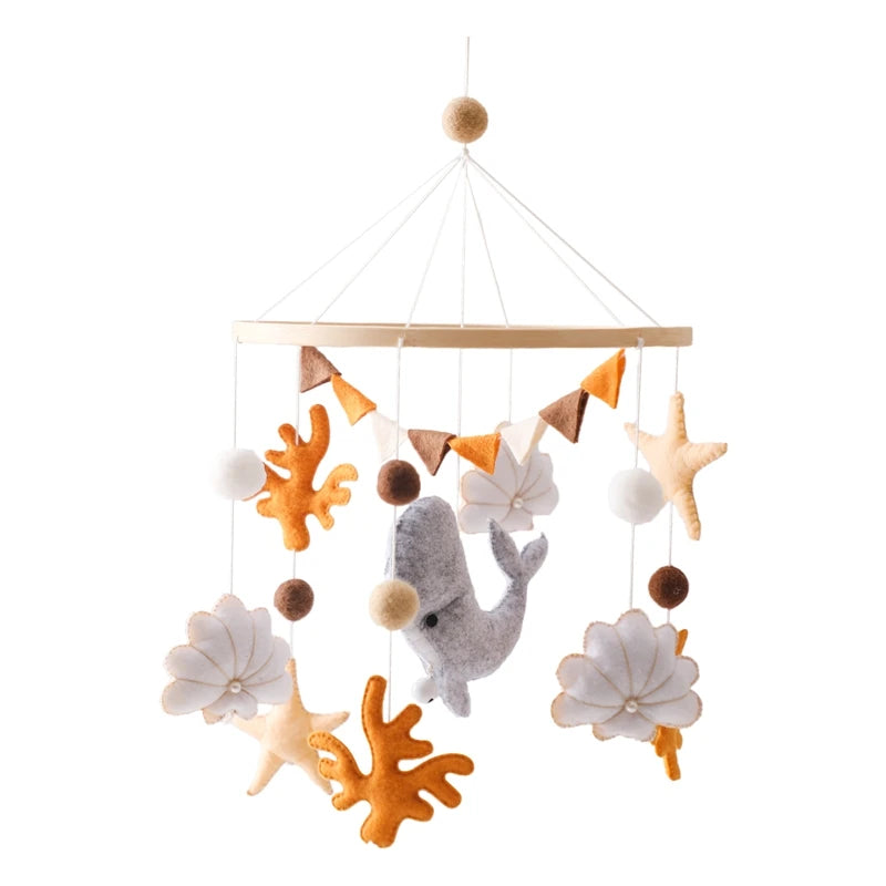 Wooden Musical Baby Mobile for Crib | Premium Nursery Mobile with Rotating Music & Safety Certified Design