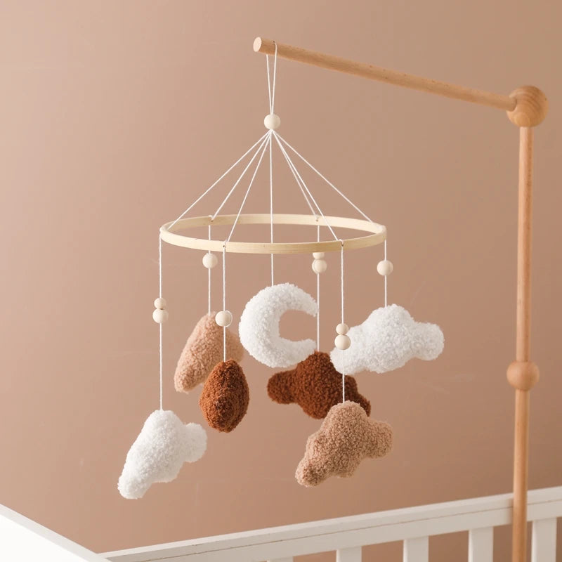 Wooden Musical Baby Mobile for Crib | Premium Nursery Mobile with Rotating Music & Safety Certified Design