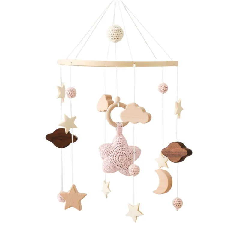Wooden Musical Baby Mobile for Crib | Premium Nursery Mobile with Rotating Music & Safety Certified Design