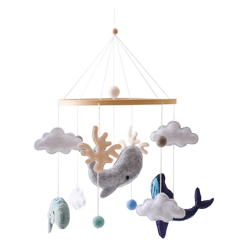 Wooden Musical Baby Mobile for Crib | Premium Nursery Mobile with Rotating Music & Safety Certified Design