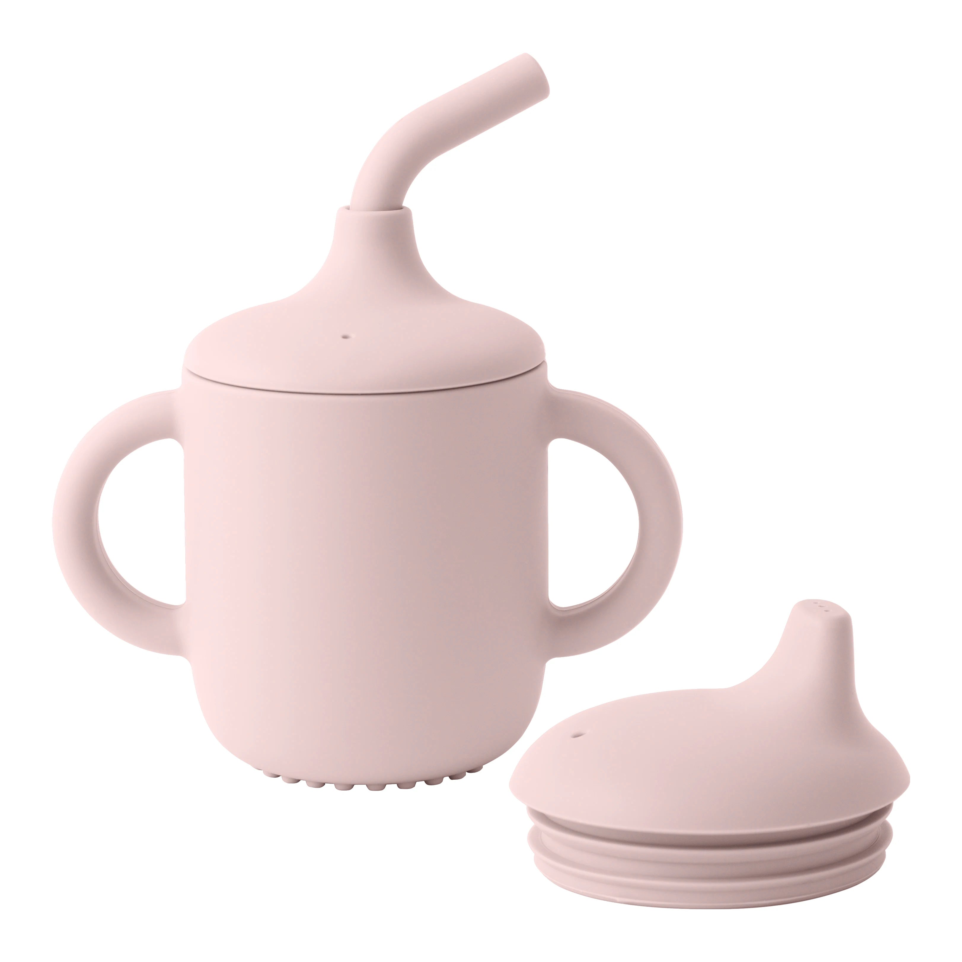 Silicone Training Cup 3-in-1 | BPA Free Baby Sippy Cup with Straw for Toddlers