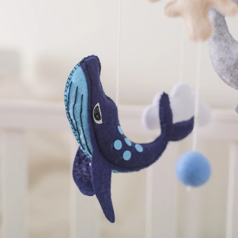 Wooden Musical Baby Mobile for Crib | Premium Nursery Mobile with Rotating Music & Safety Certified Design