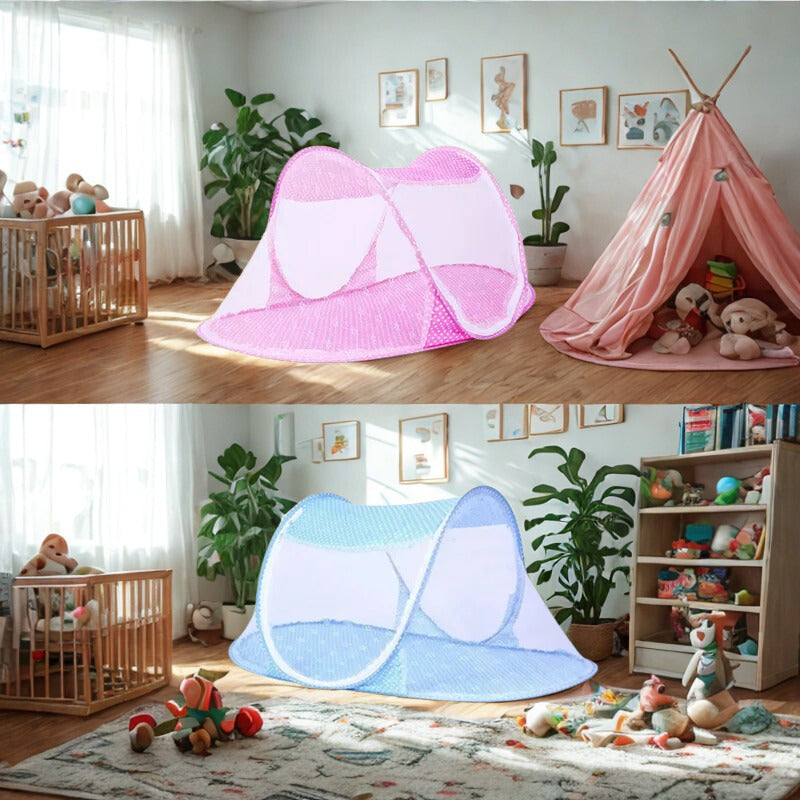 Baby Mosquito Net Portable Travel Tent | Pop Up Foldable 0-3 Years