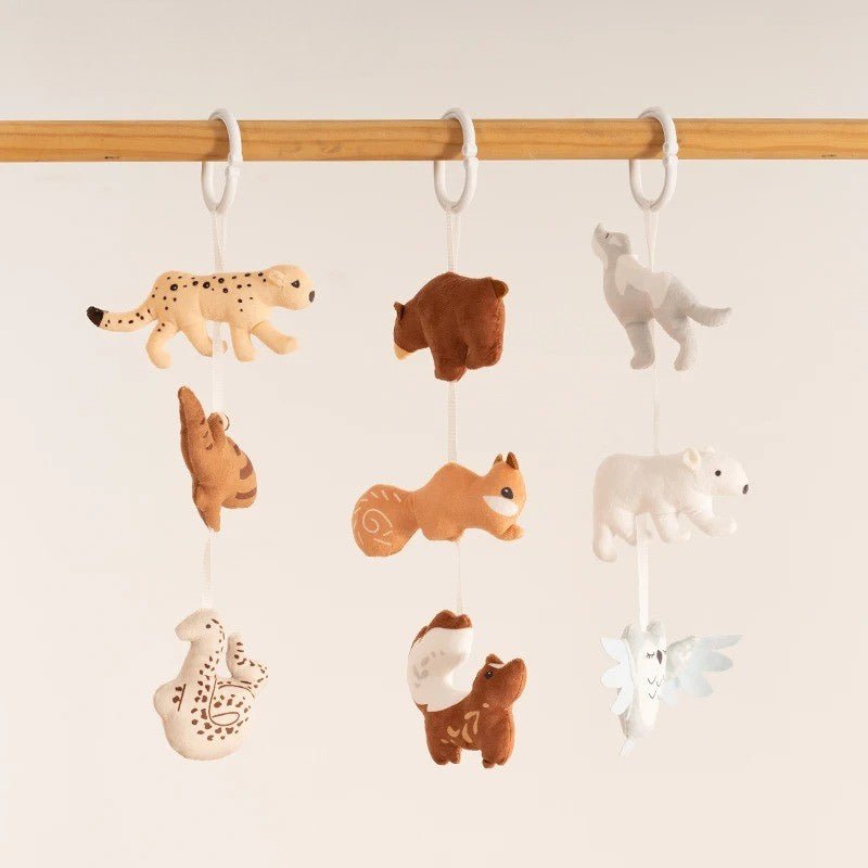 Baby Mobile Hanging Crib Toys | Soft Animal Set Clip-On 0–36m