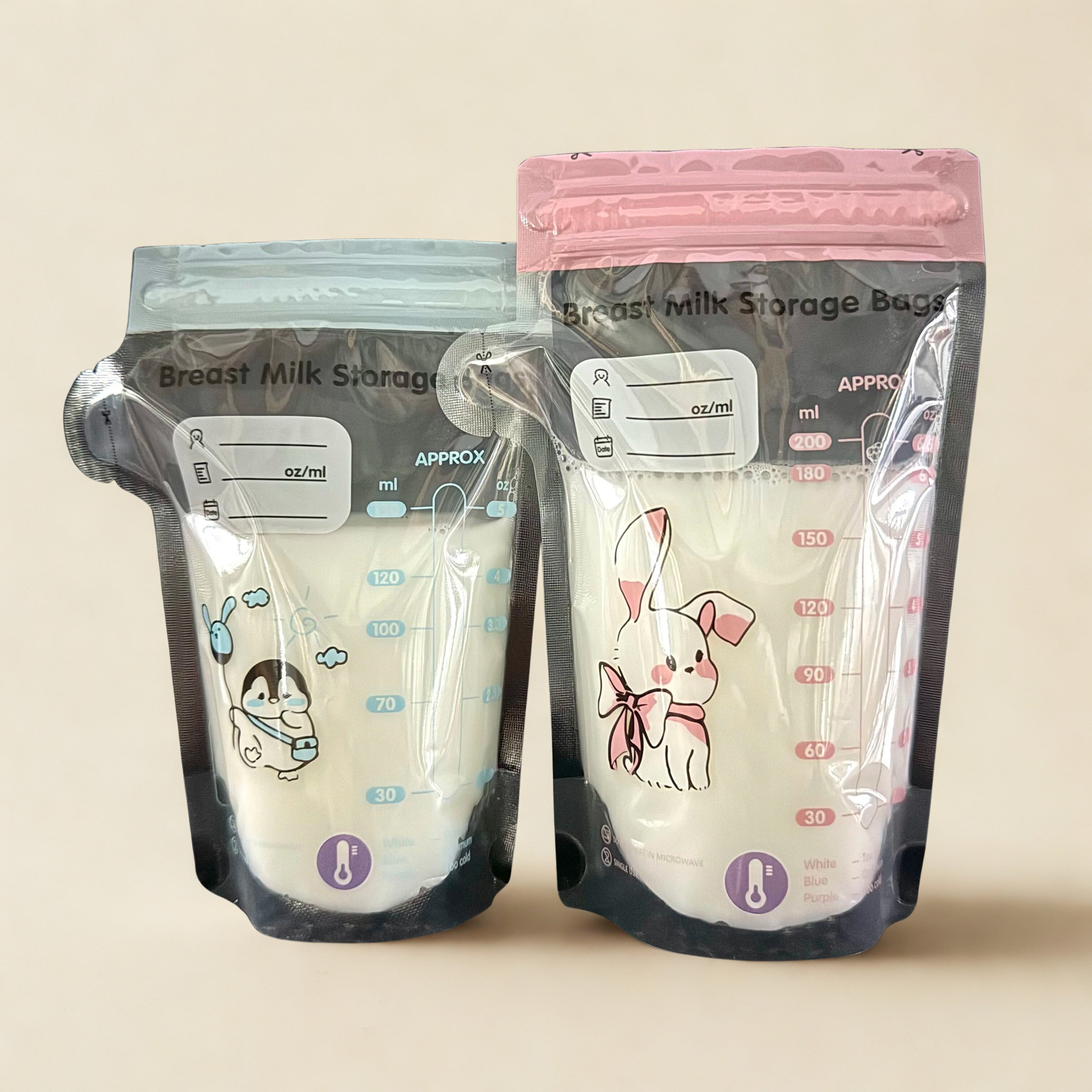 40 Breast Milk Storage Bags | BPA Free Leak Proof Freezer Safe