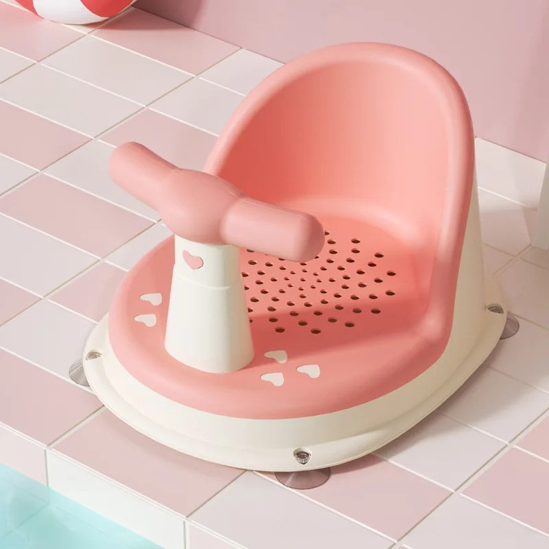 Non-Slip Baby Bath Seat 6+ Months | Infant Chair with 4 Suction Cups