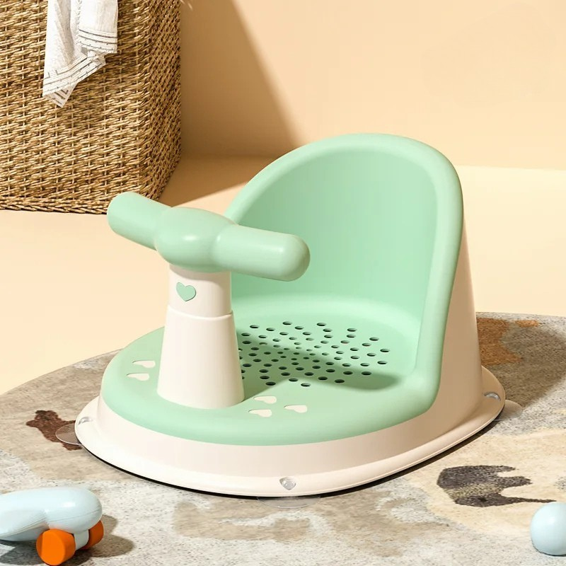 Non-Slip Baby Bath Seat 6+ Months | Infant Chair with 4 Suction Cups