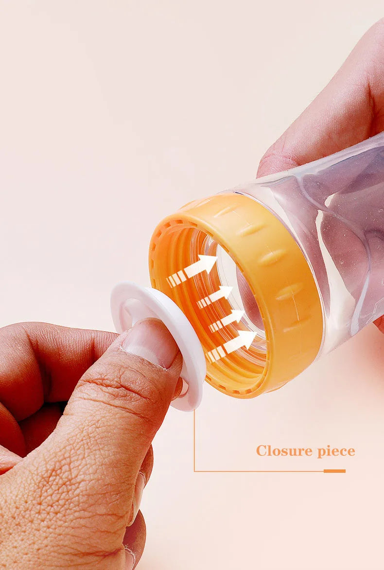 Baby Food Dispensing Spoon | Silicone Squeeze Feeding Bottle BPA Free