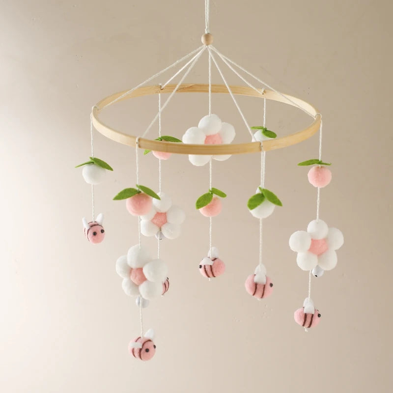 Wooden Musical Baby Mobile for Crib | Premium Nursery Mobile with Rotating Music & Safety Certified Design