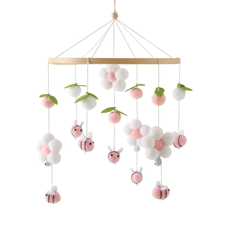 Wooden Musical Baby Mobile for Crib | Premium Nursery Mobile with Rotating Music & Safety Certified Design
