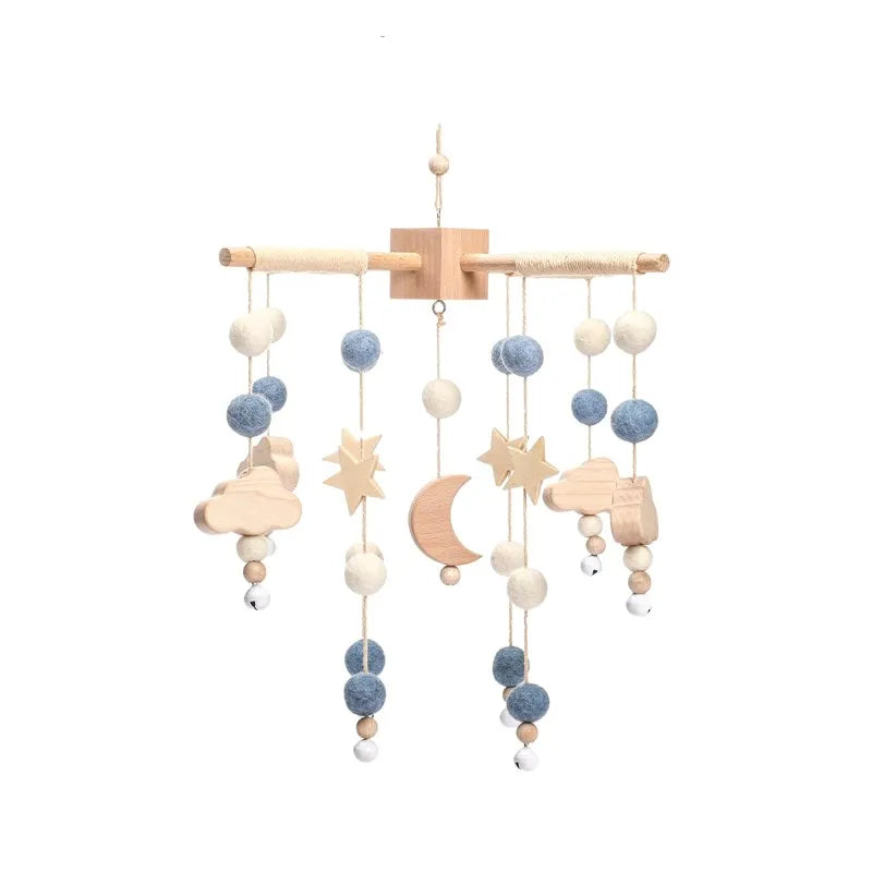 Wooden Musical Baby Mobile for Crib | Premium Nursery Mobile with Rotating Music & Safety Certified Design