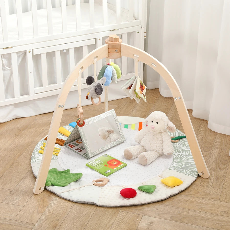 Wooden Baby Gym Frame Play Arch | Montessori Activity Center Newborn to 3 years