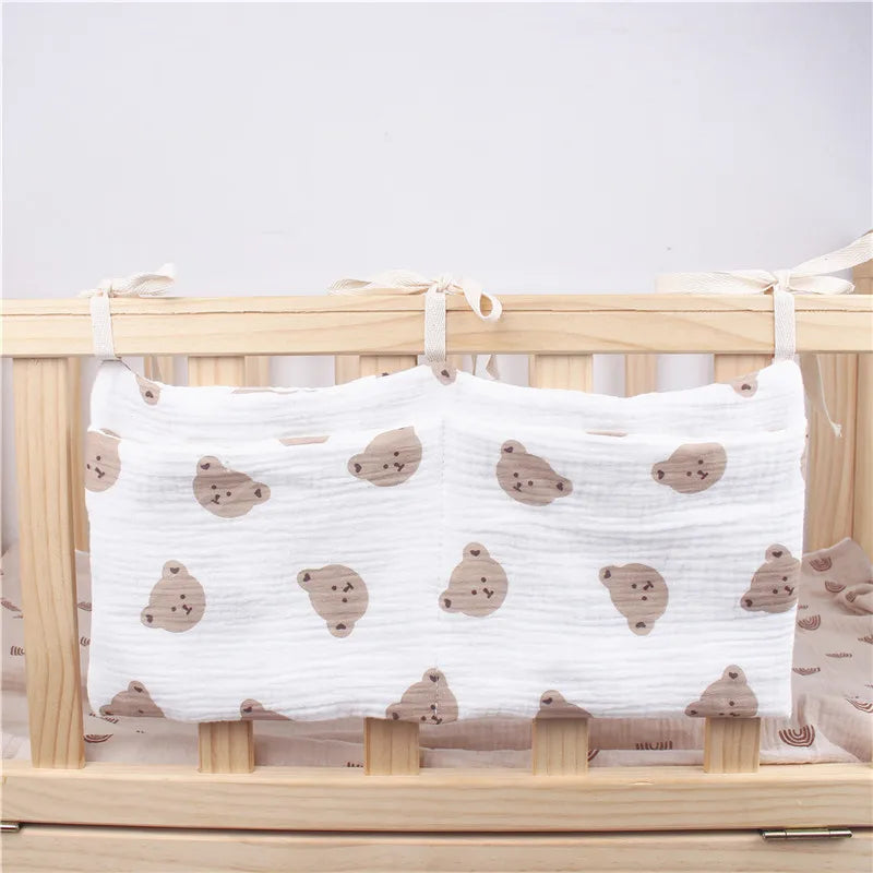 Baby Crib Organizer | Hanging Nursery Storage & Diaper Caddy
