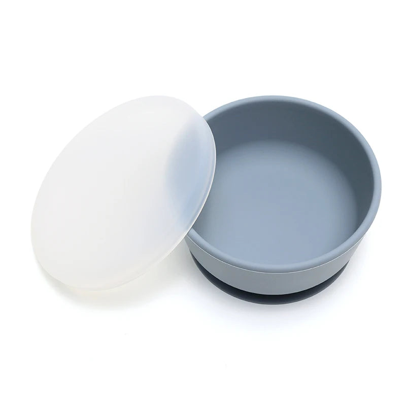 Nordic Silicone Baby Bowl Suction Plate | BPA Free Toddler Dishes 6M-6Y