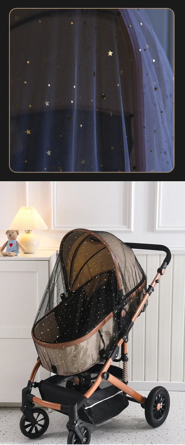 Mosquito Net for Stroller Universal Baby Bug Net | Breathable Mesh Car Seat Bassinet Protection