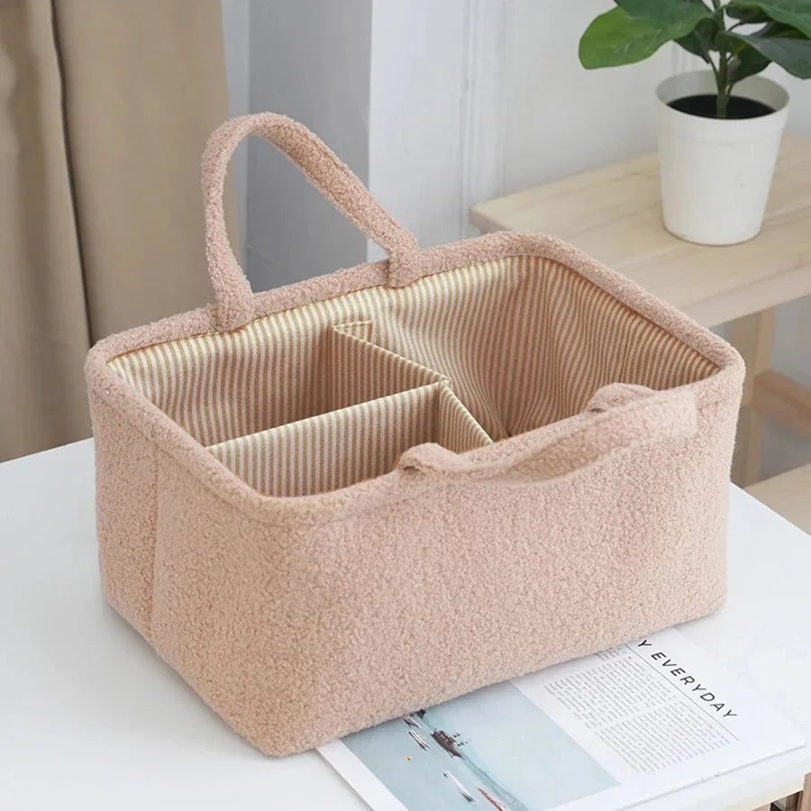 Travel Portable Diaper Bag Organizer | Multifunctional Baby Storage Basket