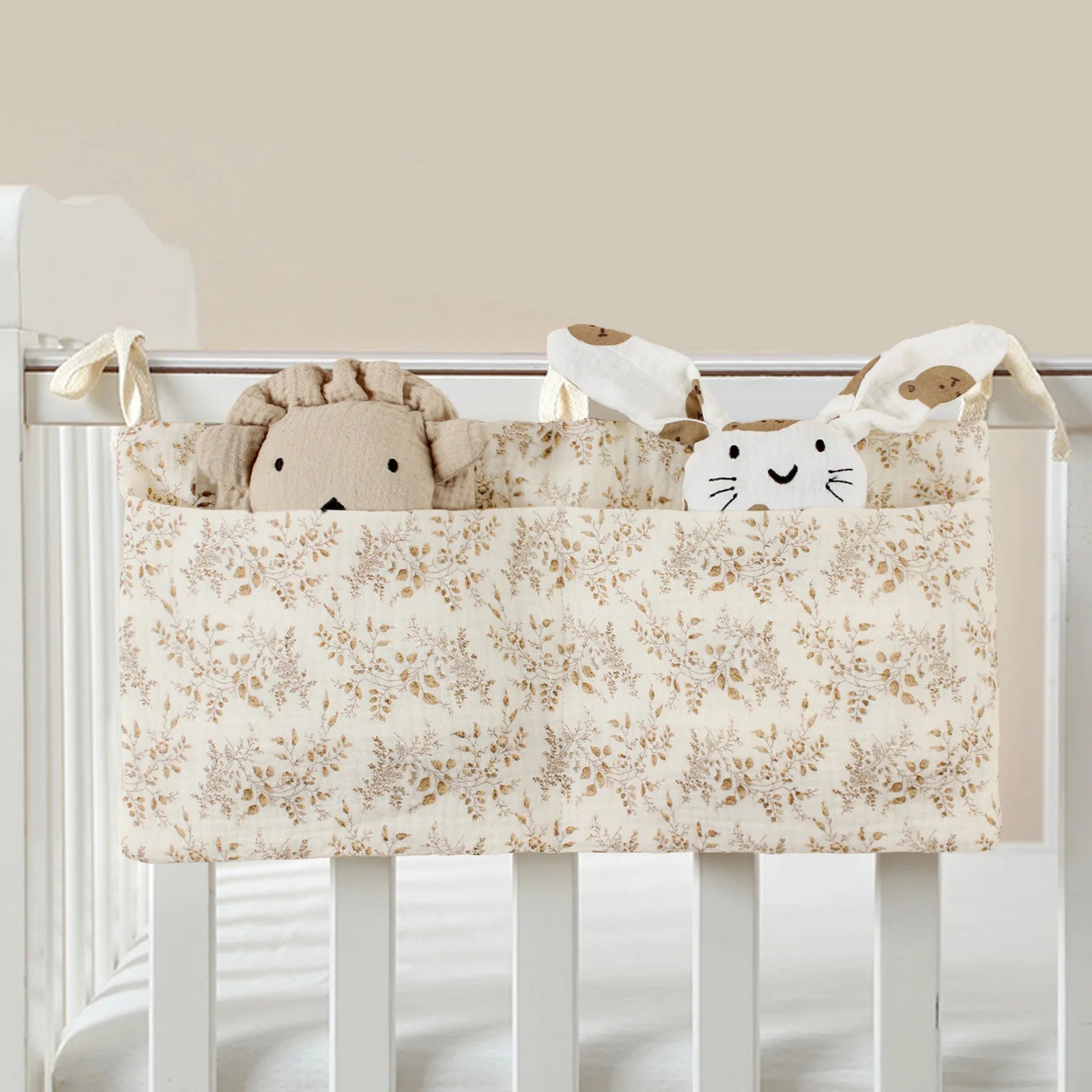 Baby Crib Organizer | Hanging Nursery Storage & Diaper Caddy