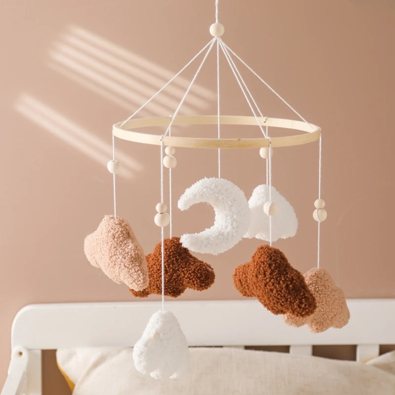 Wooden Musical Baby Mobile for Crib | Premium Nursery Mobile with Rotating Music & Safety Certified Design