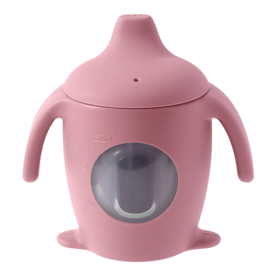 Silicone Sippy Cup Training Cup with Handles | BPA Free Toddler Trainer Cup 160/150ml Baby First Cup