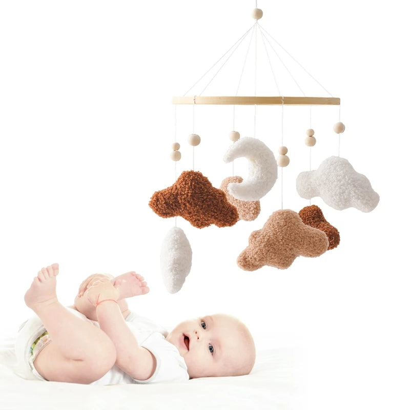 Wooden Musical Baby Mobile for Crib | Premium Nursery Mobile with Rotating Music & Safety Certified Design