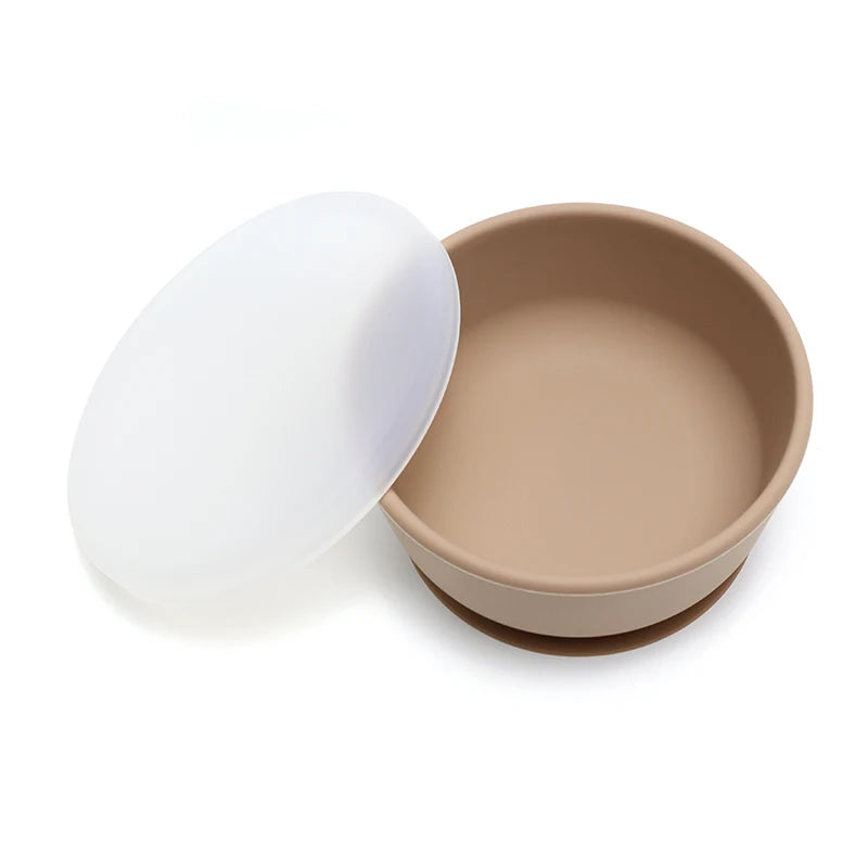 Nordic Silicone Baby Bowl Suction Plate | BPA Free Toddler Dishes 6M-6Y