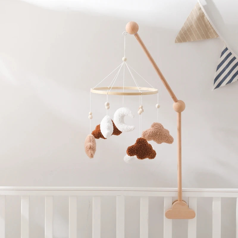 Wooden Musical Baby Mobile for Crib | Premium Nursery Mobile with Rotating Music & Safety Certified Design