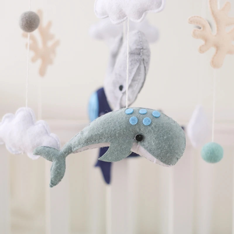 Wooden Musical Baby Mobile for Crib | Premium Nursery Mobile with Rotating Music & Safety Certified Design