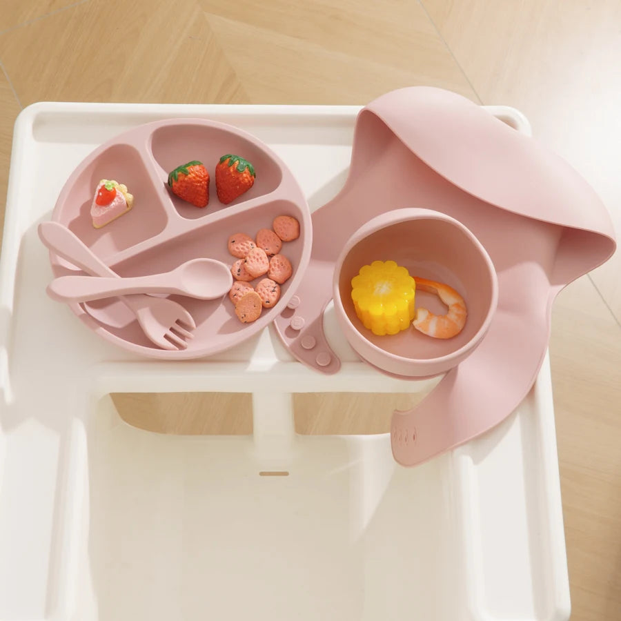 Baby Feeding Set Silicone BPA Free | Baby Led Weaning Complete Kit 6m+