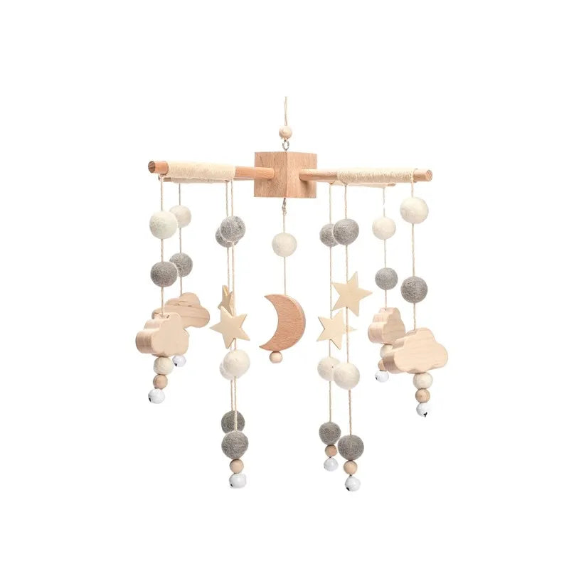 Wooden Musical Baby Mobile for Crib | Premium Nursery Mobile with Rotating Music & Safety Certified Design