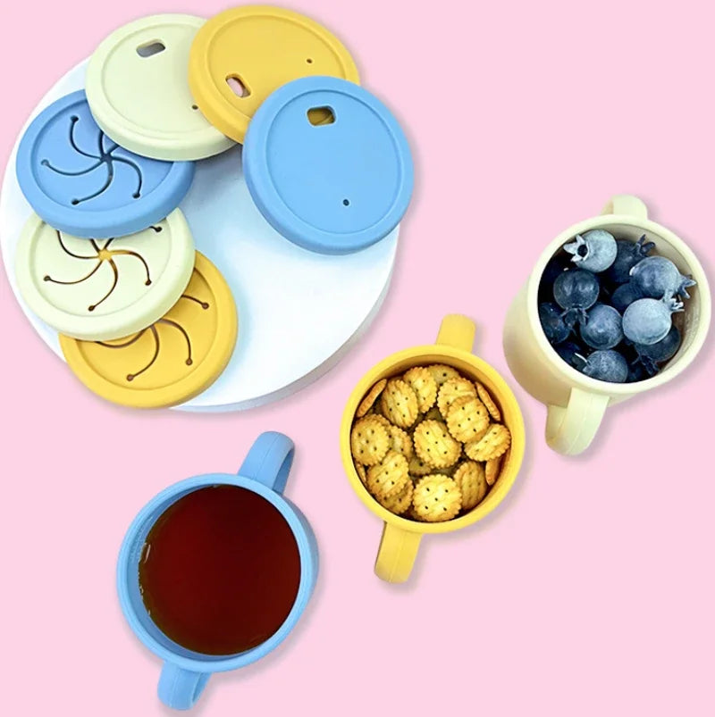 Baby Feeding Set Silicone Suction Plate Bowl Cup Wooden Spoon | BPA Free