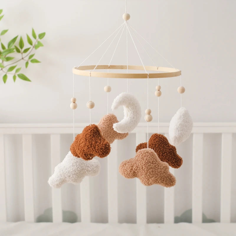 Wooden Musical Baby Mobile for Crib | Premium Nursery Mobile with Rotating Music & Safety Certified Design