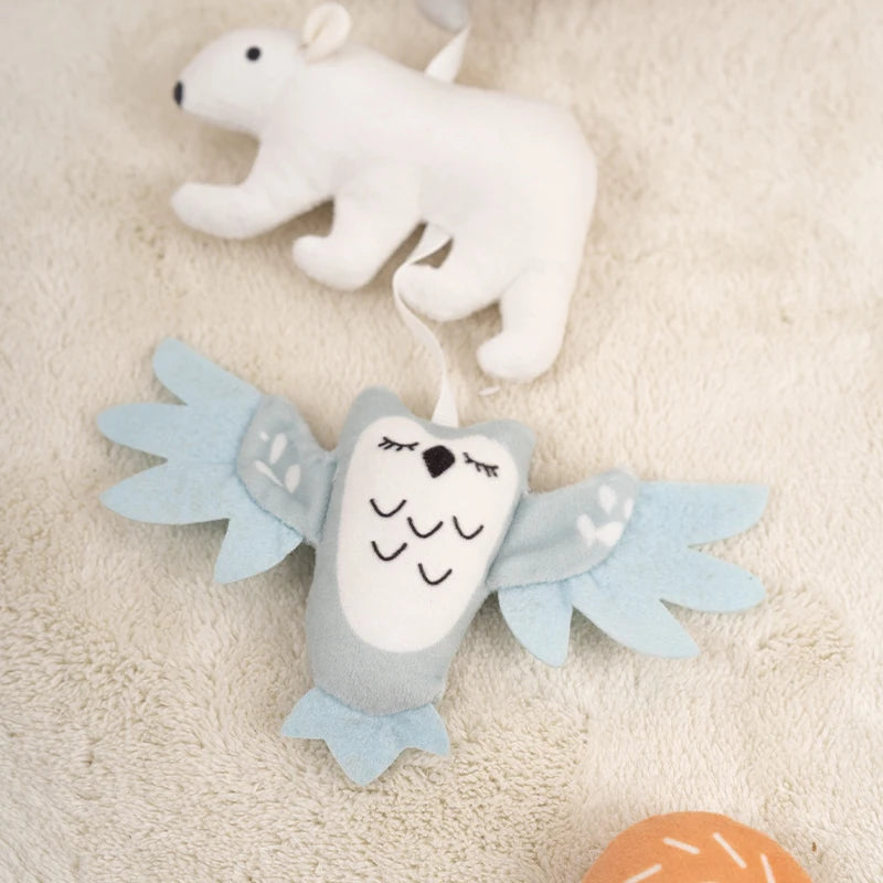 Baby Mobile Hanging Crib Toys | Soft Animal Set Clip-On 0–36m
