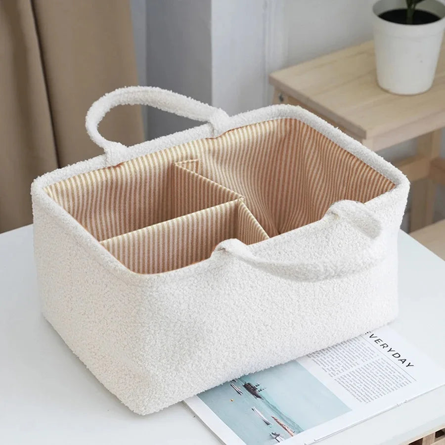 Travel Portable Diaper Bag Organizer | Multifunctional Baby Storage Basket