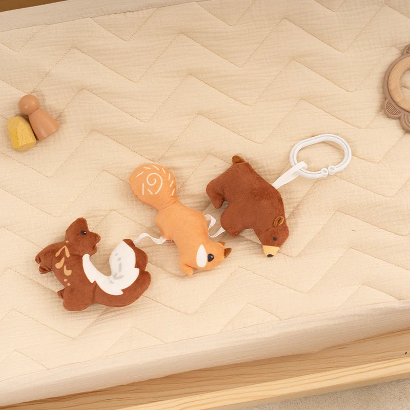 Baby Mobile Hanging Crib Toys | Soft Animal Set Clip-On 0–36m
