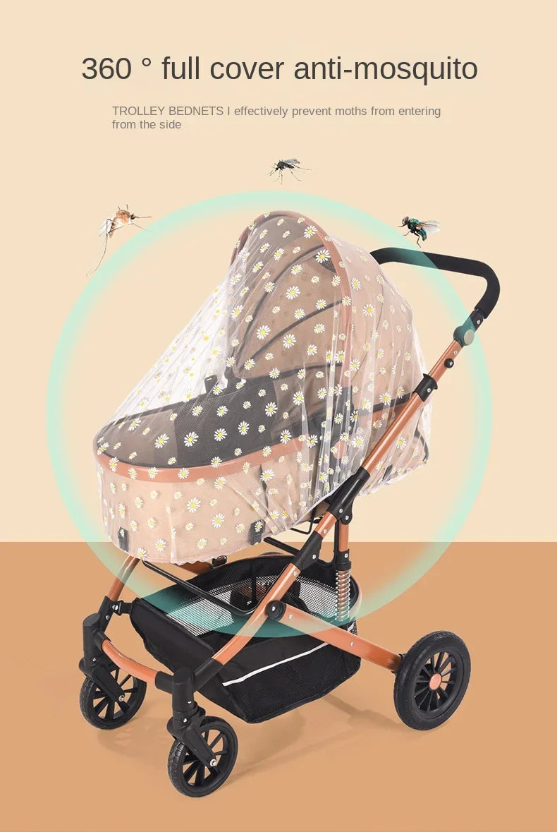 Mosquito Net for Stroller Universal Baby Bug Net | Breathable Mesh Car Seat Bassinet Protection