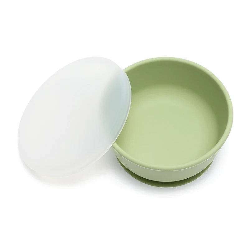 Nordic Silicone Baby Bowl Suction Plate | BPA Free Toddler Dishes 6M-6Y