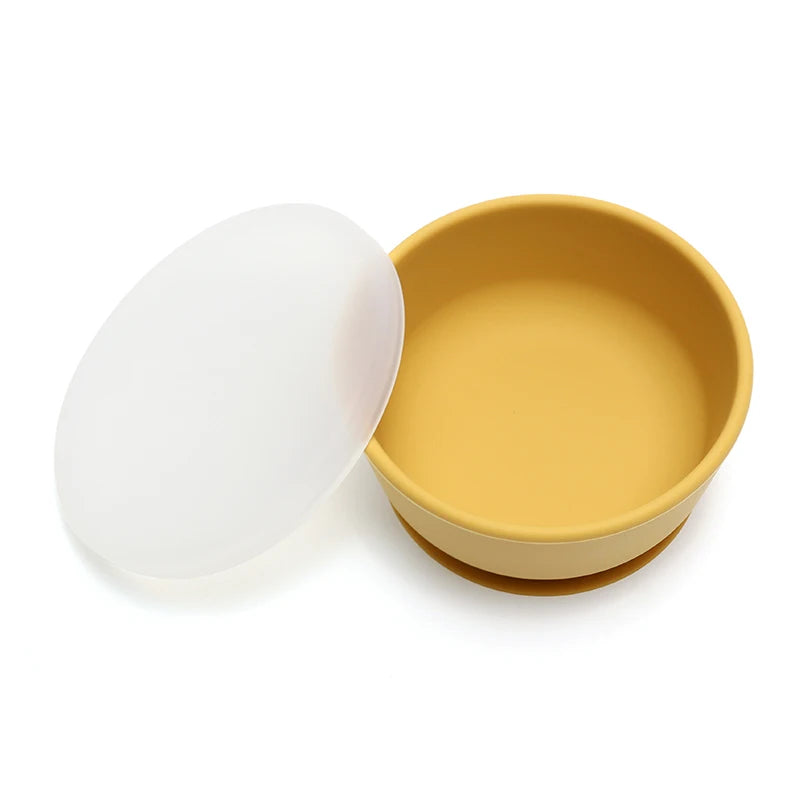 Nordic Silicone Baby Bowl Suction Plate | BPA Free Toddler Dishes 6M-6Y