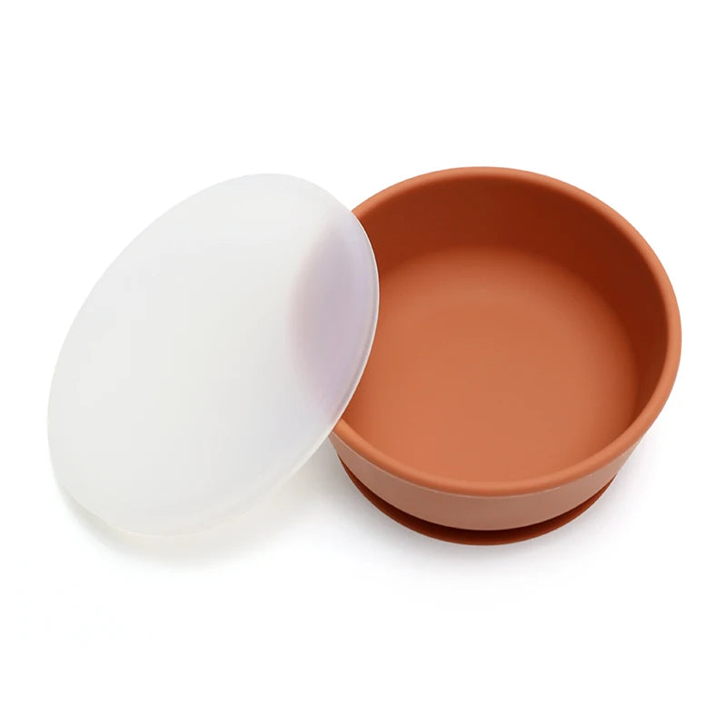 Nordic Silicone Baby Bowl Suction Plate | BPA Free Toddler Dishes 6M-6Y