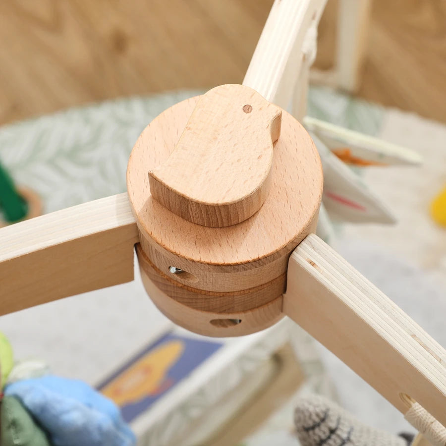 Wooden Baby Gym Frame Play Arch | Montessori Activity Center Newborn to 3 years