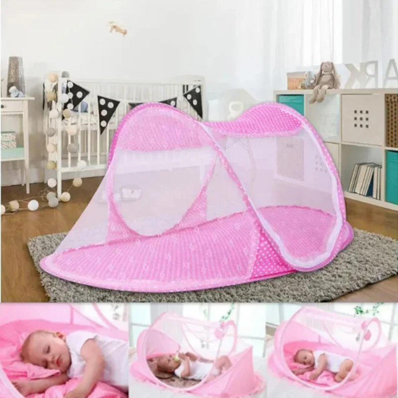 Baby Mosquito Net Portable Travel Tent | Pop Up Foldable 0-3 Years