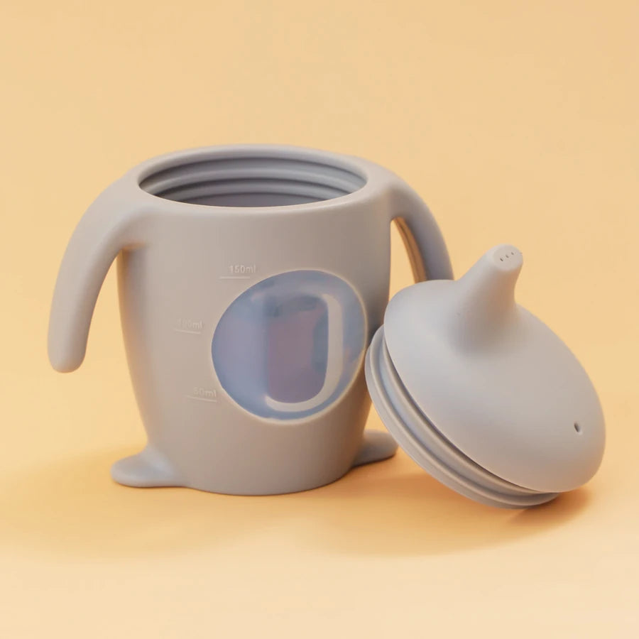 Silicone Sippy Cup Training Cup with Handles | BPA Free Toddler Trainer Cup 160/150ml Baby First Cup