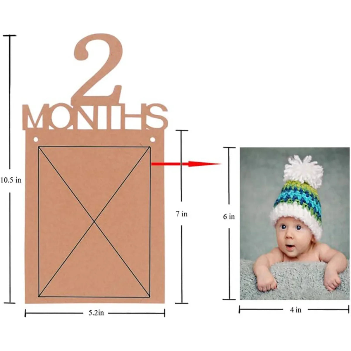 Nordic First Year Moments Baby Photo Banner | 12 Month Milestone
