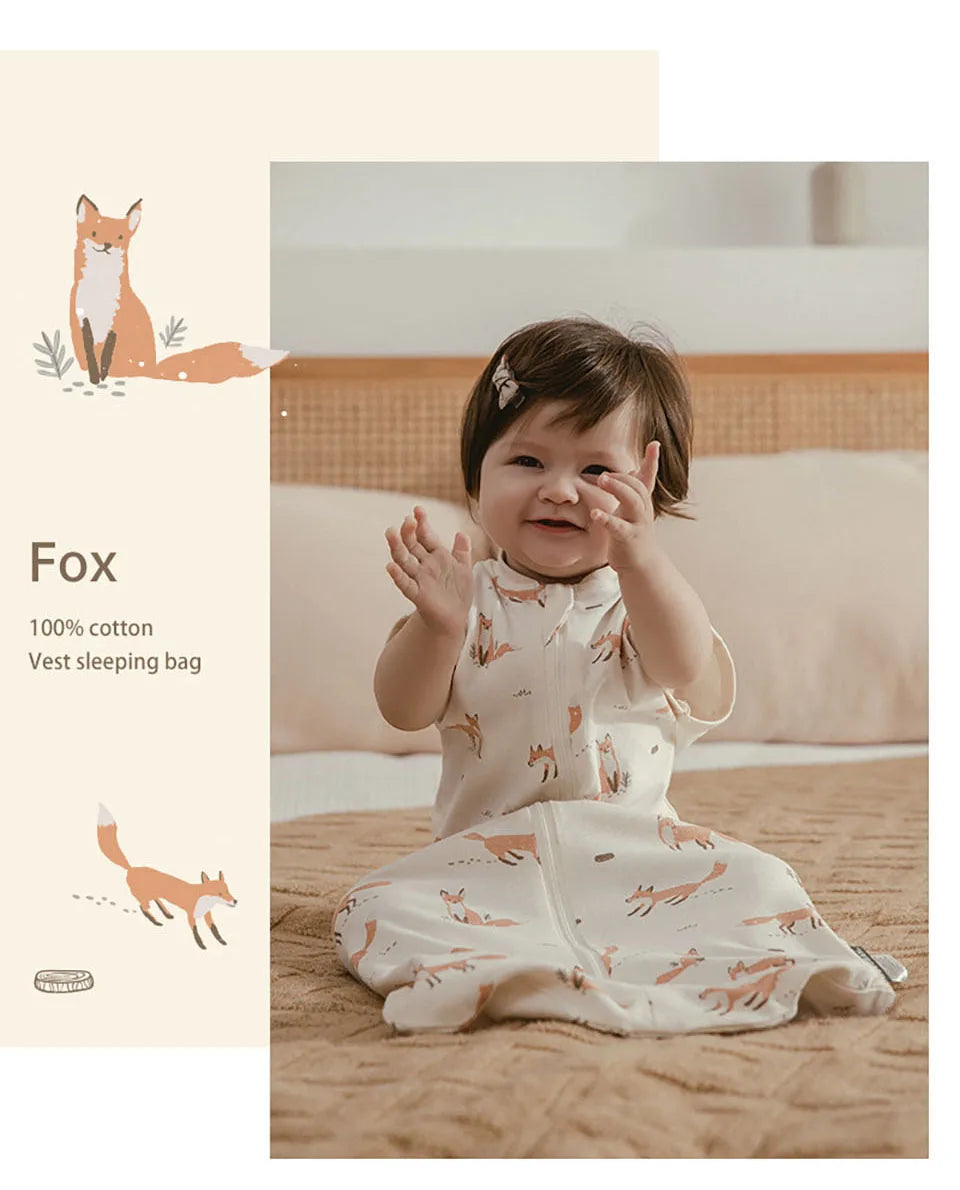 Baby Sleep Sack Wearable Blanket | Cotton Sleeveless 0-12 Months